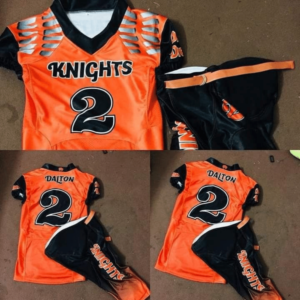 American football uniforms